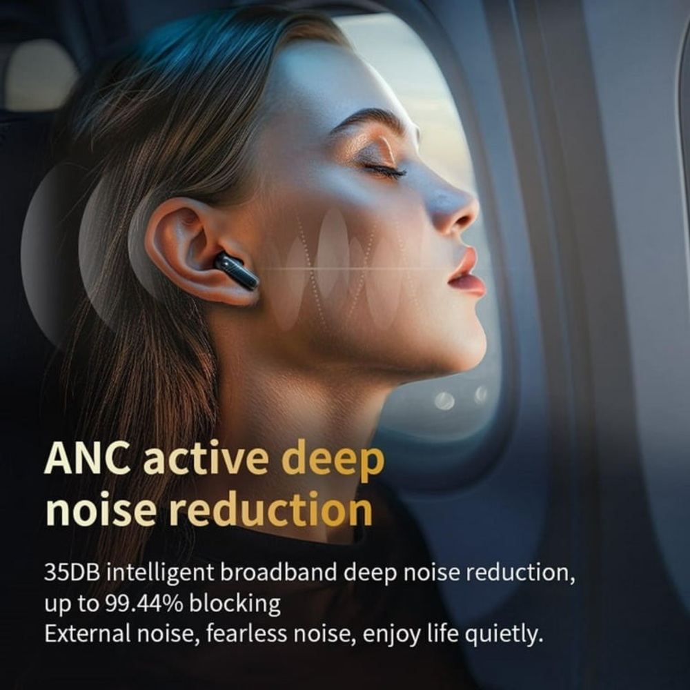 Black Digital Display Wireless Headset - Picture 8 of 9